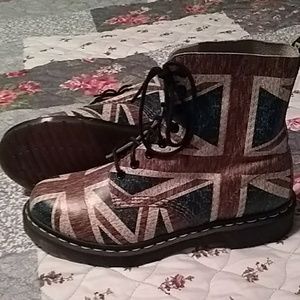 Slightly worn  D  Marten boots